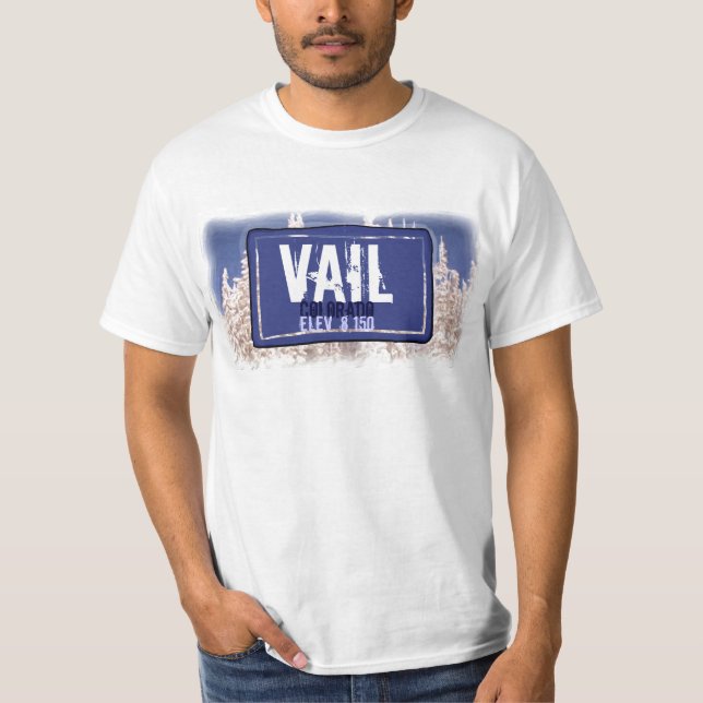 Vail Colorado elevation value tee (Front)