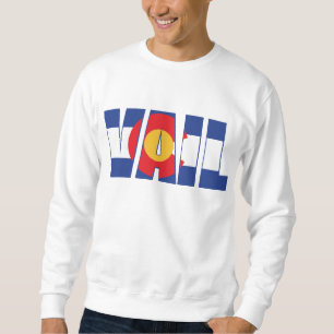 Vail Colorado in the Colorado Flag Sweatshirt