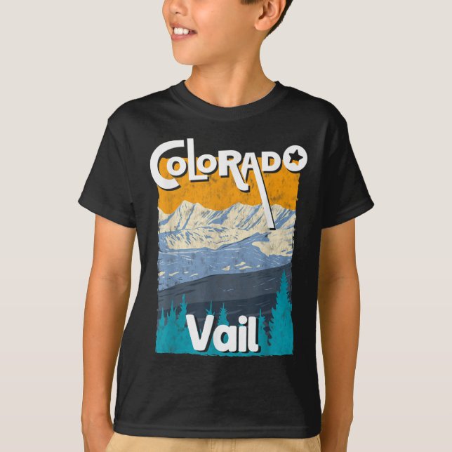 Vail Colorado Mountain State Rocky Mountains Tee S (Front)