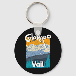 Vail Colorado Mountain State Rocky Mountains Tee S Key Ring