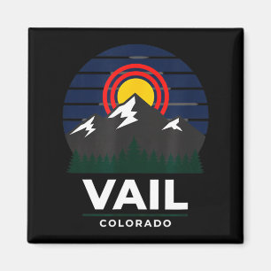 Vail Colorado Mountain Travel Souvenir Ski Town Magnet