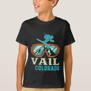 Vail Colorado Mountain Vintage Retro Skiing And Sn T-Shirt