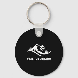 Vail Colorado Mountains Souvenir Memorabilia Winte Key Ring