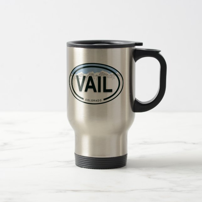 Vail Colorado Rocky Mountain Travel Mug (Right)