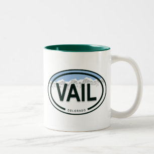 Vail Colorado Rocky Mountain Two-Tone Coffee Mug