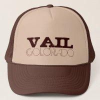 Vail Colorado simple brown hat