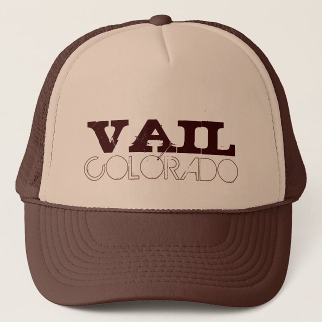 Vail Colorado simple brown hat (Front)