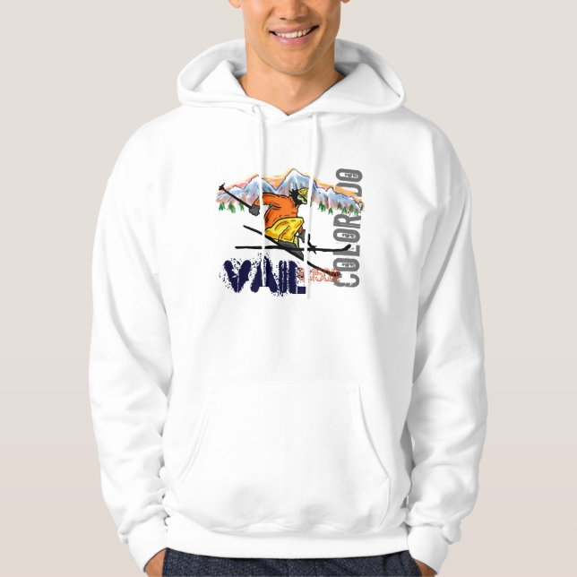 Vail Colorado ski elevation hoodie (Front)