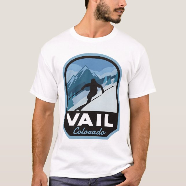 Vail Colorado Ski Mountain T-Shirt (Front)