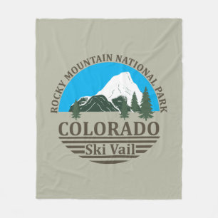 Vail Colorado ski resort Fleece Blanket