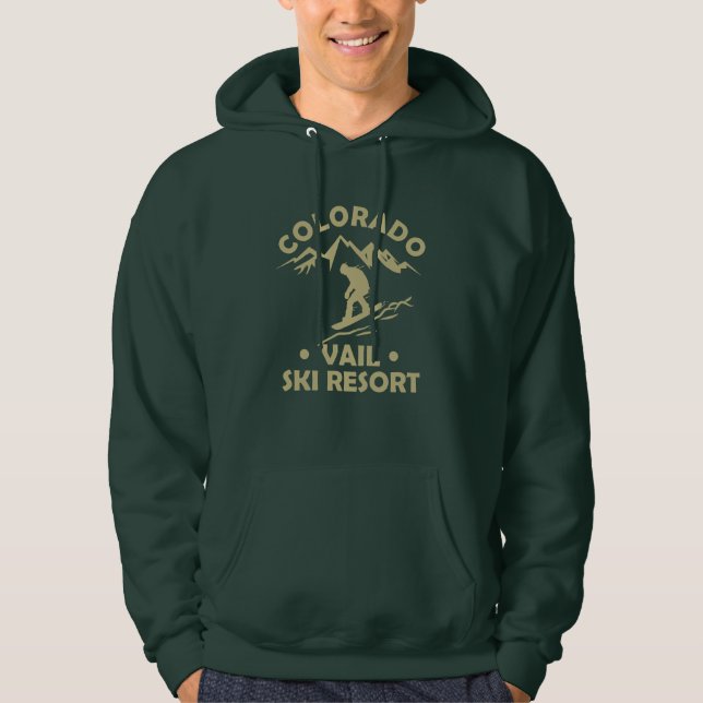 Vail Colorado ski resort Hoodie (Front)