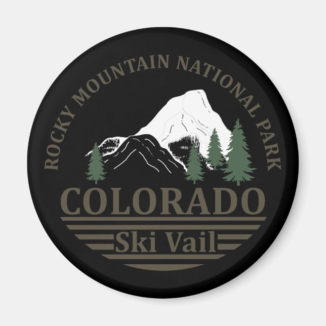 Vail Colorado ski resort Magnet (Front)