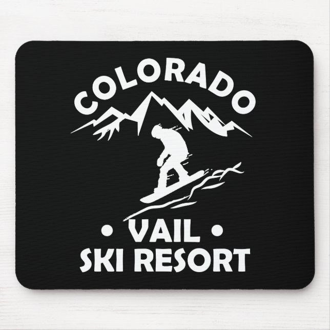 Vail Colorado ski resort Mouse Pad (Front)
