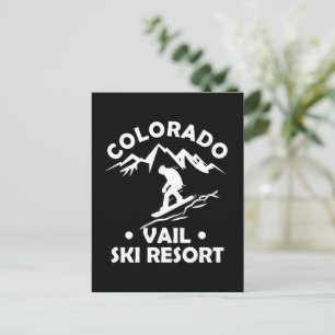 Vail Colorado ski resort Postcard