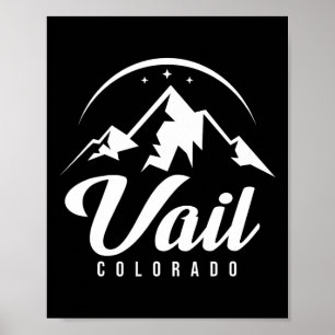 Vail Colorado Ski Resort Skiing Snowboarding Poster