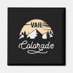 Vail Colorado Skiing T Shirt Mountain Ski Resort V Magnet