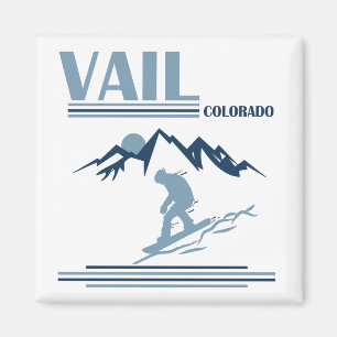 Vail Colorado snowboarding Magnet