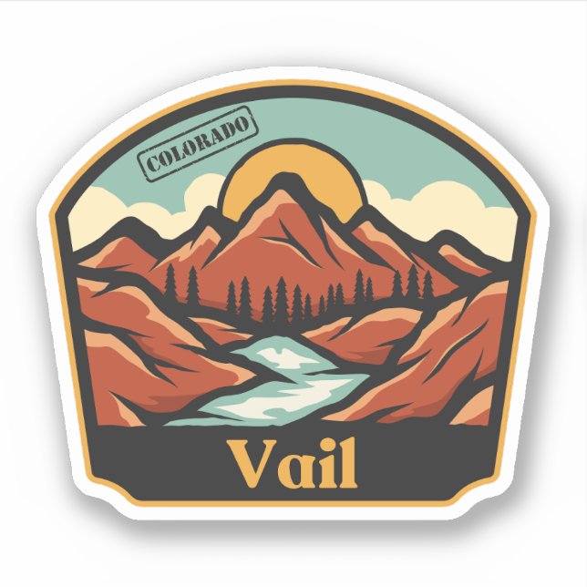 Vail, Colorado Sticker (Front)