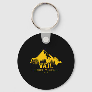 Vail Colorado Usa Ski Resort Alpine Skiing Souveni Key Ring