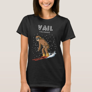 Vail Colorado USA Sloth Ski T-Shirt