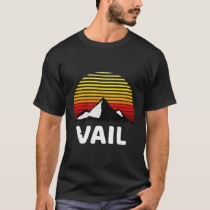 Vail Colorado Usa Vintage Retro Mountain T-Shirt