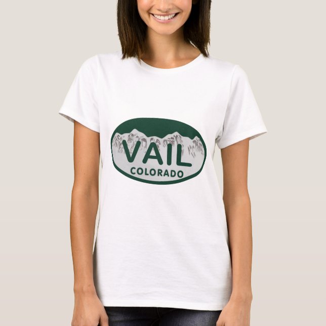 Vail license oval T-Shirt (Front)