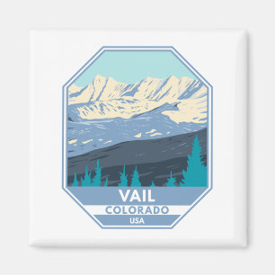 Vail Ski Area Winter Colorado Magnet