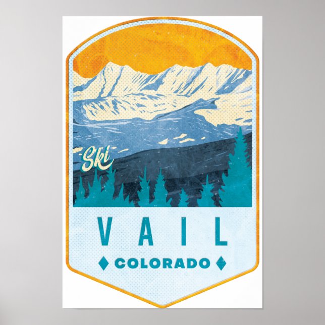 Vail Ski Badge Poster (Front)