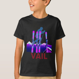 Vail Skiing And Snowboarding Retro 90s Vail Ski T-Shirt