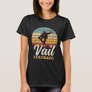 Vail Snowboarding Colorado Vintage Mountain Retro T-Shirt