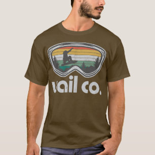 Vail Snowboarding Resort Retro Colorado Snowboard T-Shirt