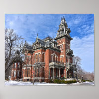 Vaile Mansion, Independence, Missouri, in Snow