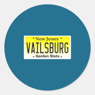 Vailsburg Newark Nj City New Classic Round Sticker