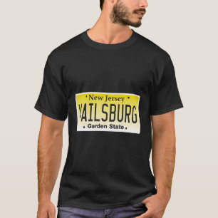 Vailsburg Newark Nj City New Jersey License Plate T-Shirt