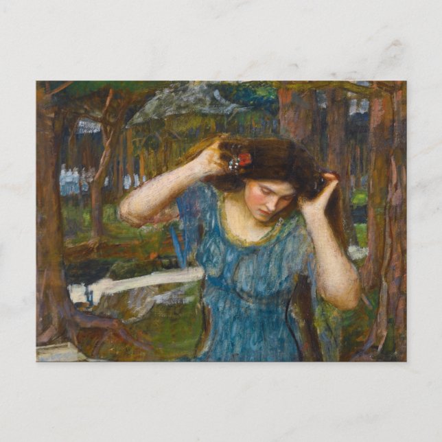 Vain Lamorna Study for Lamia by Waterhouse Postcard (Front)