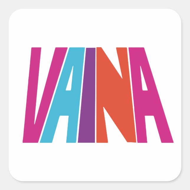 Vaina 1.5in square sticker (Front)