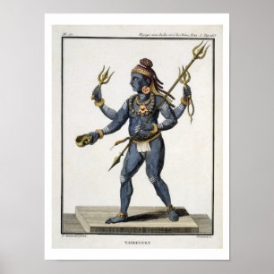 Vairevert, from 'Voyage aux Indes et a la Chine' b Poster