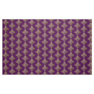Vajra golden buddhist symbol fabric