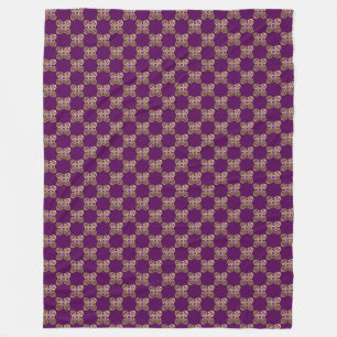 Vajra golden buddhist symbol fleece blanket