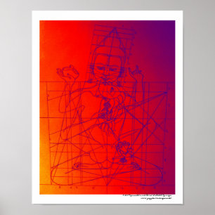 Vajrasattva and Consort Sketch Poster