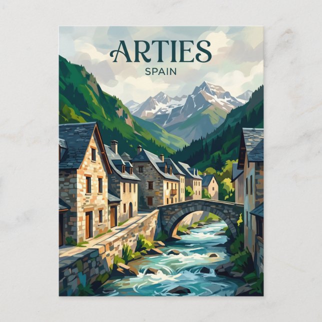 Val d'Aran - Arties Village Spain Postcard (Front)