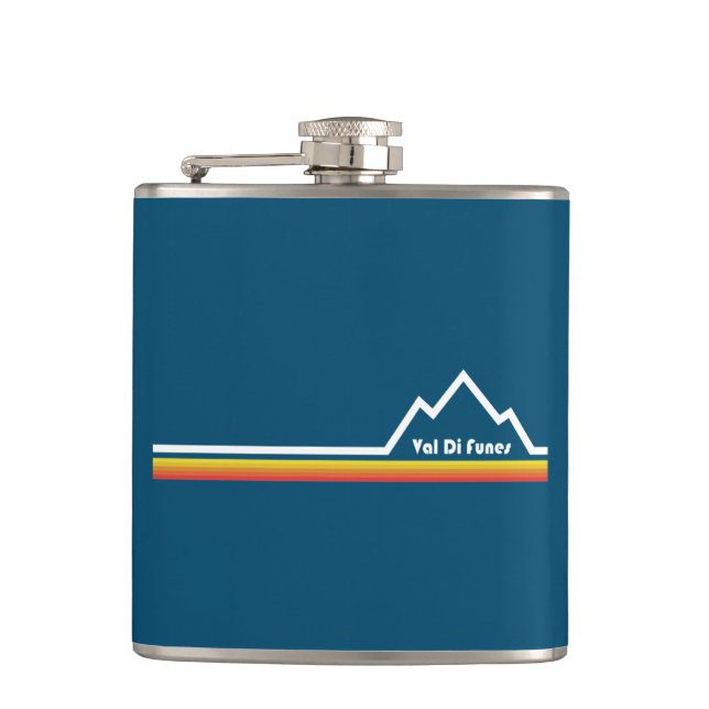 Val Di Funes Italy Hip Flask (Front)