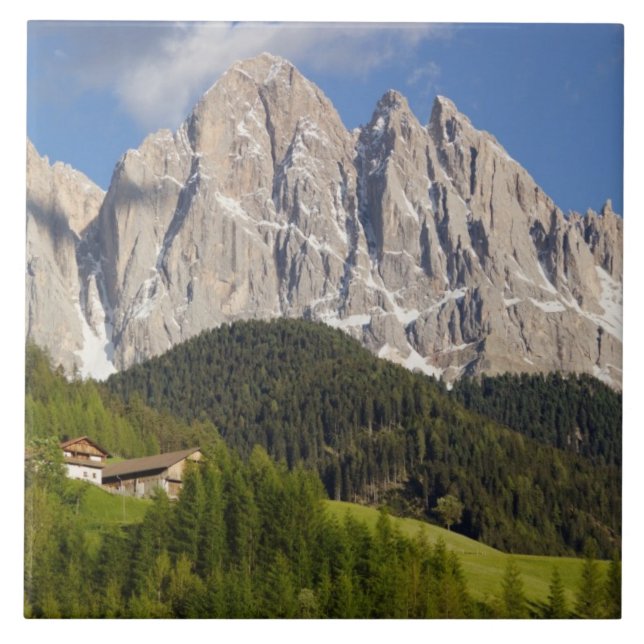Val di Funes, Villnosstal, Dolomites, Italy Tile (Front)