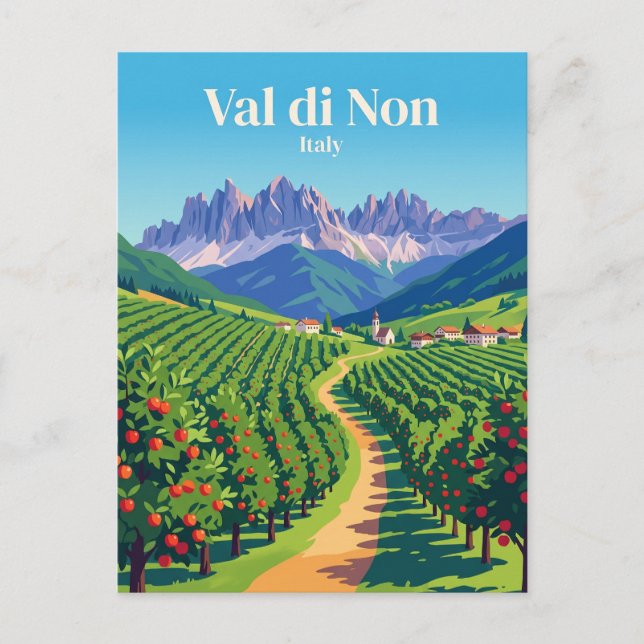 Val di Non Apple Groves Italy Postcard (Front)