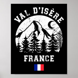 Val Disère France Alps Ski Resort Alpine Skiing Fr Poster