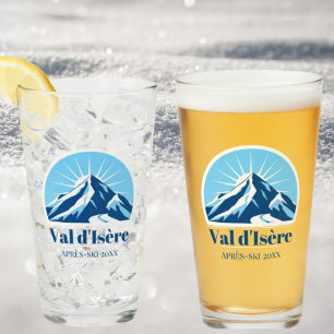Val d'Isère France Savoie après-ski beer glass