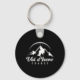 Val D'isere France Ski Resort Skiing Snowboarding Key Ring
