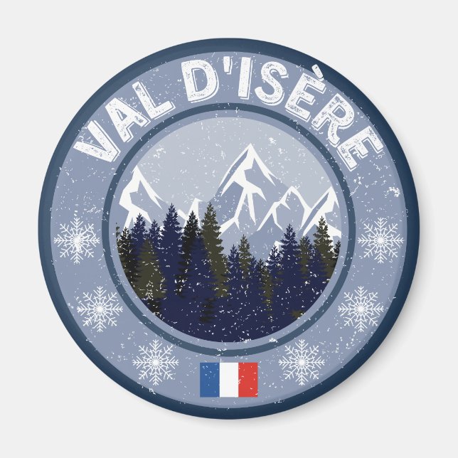 Val D'Isère Station de Ski Magnet (Front)