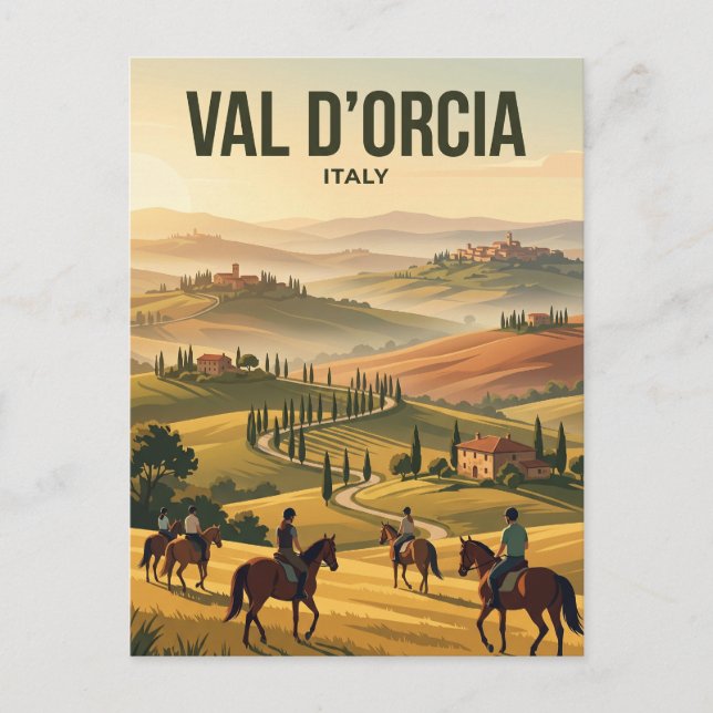 Val d'Orcia Italy Postcard (Front)