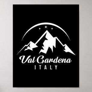 Val Gardena Italy Ski Resort Skiing Snowboarding S Poster